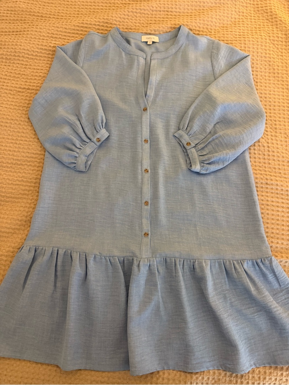 Light Blue drop waist dress